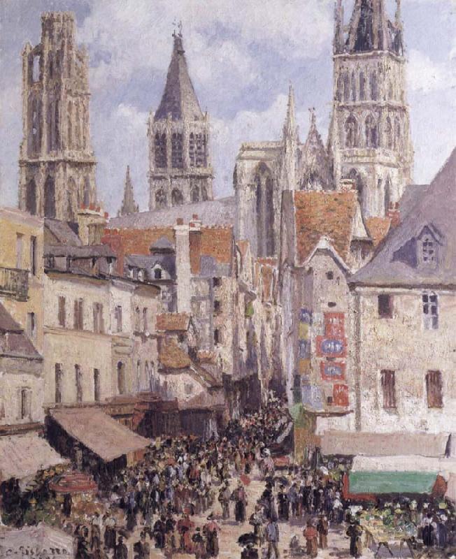 Camille Pissarro Rue de L-Epicerie,Rouen